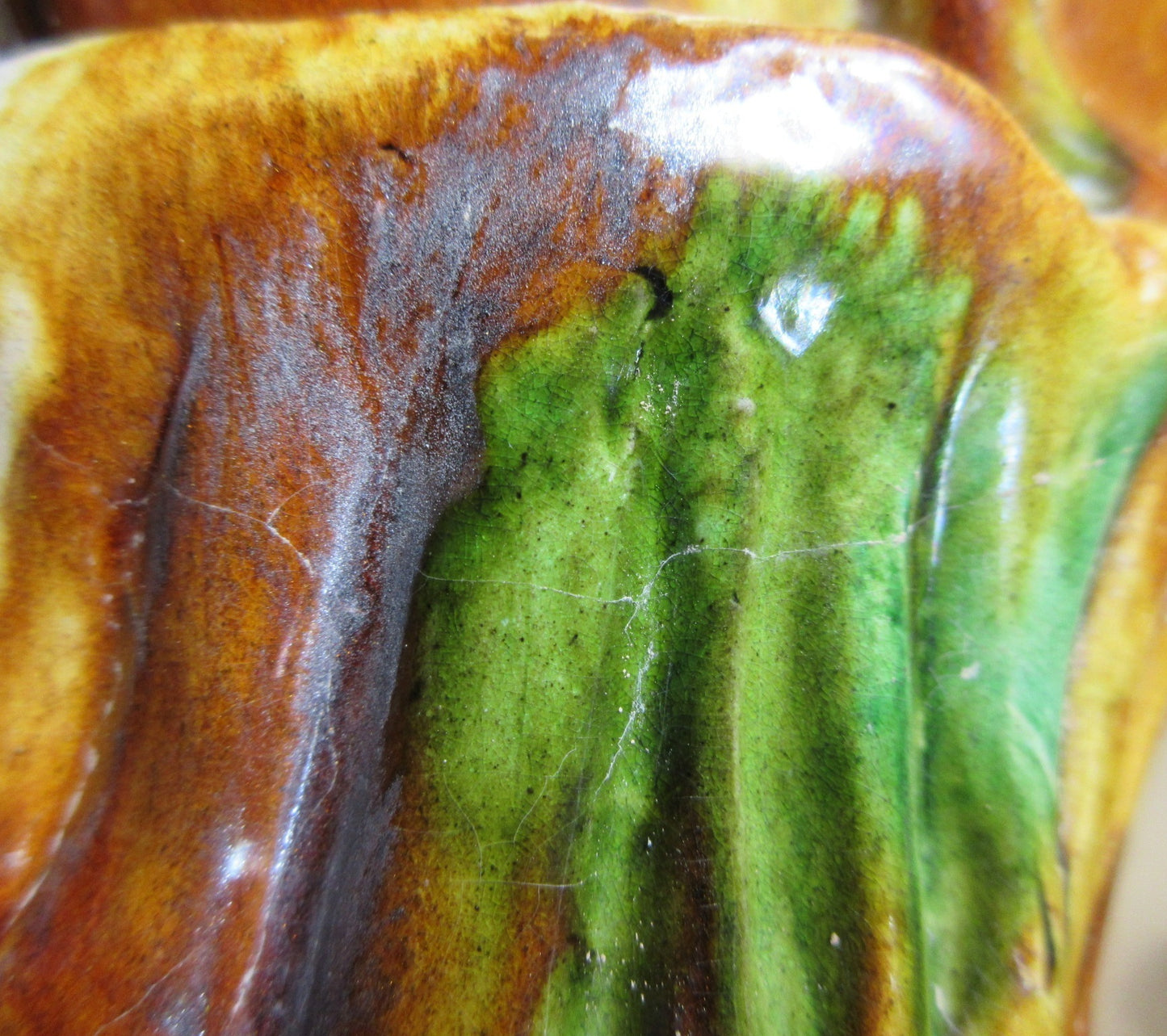 Chinese Tang Sancai Glaze Lion Ornament