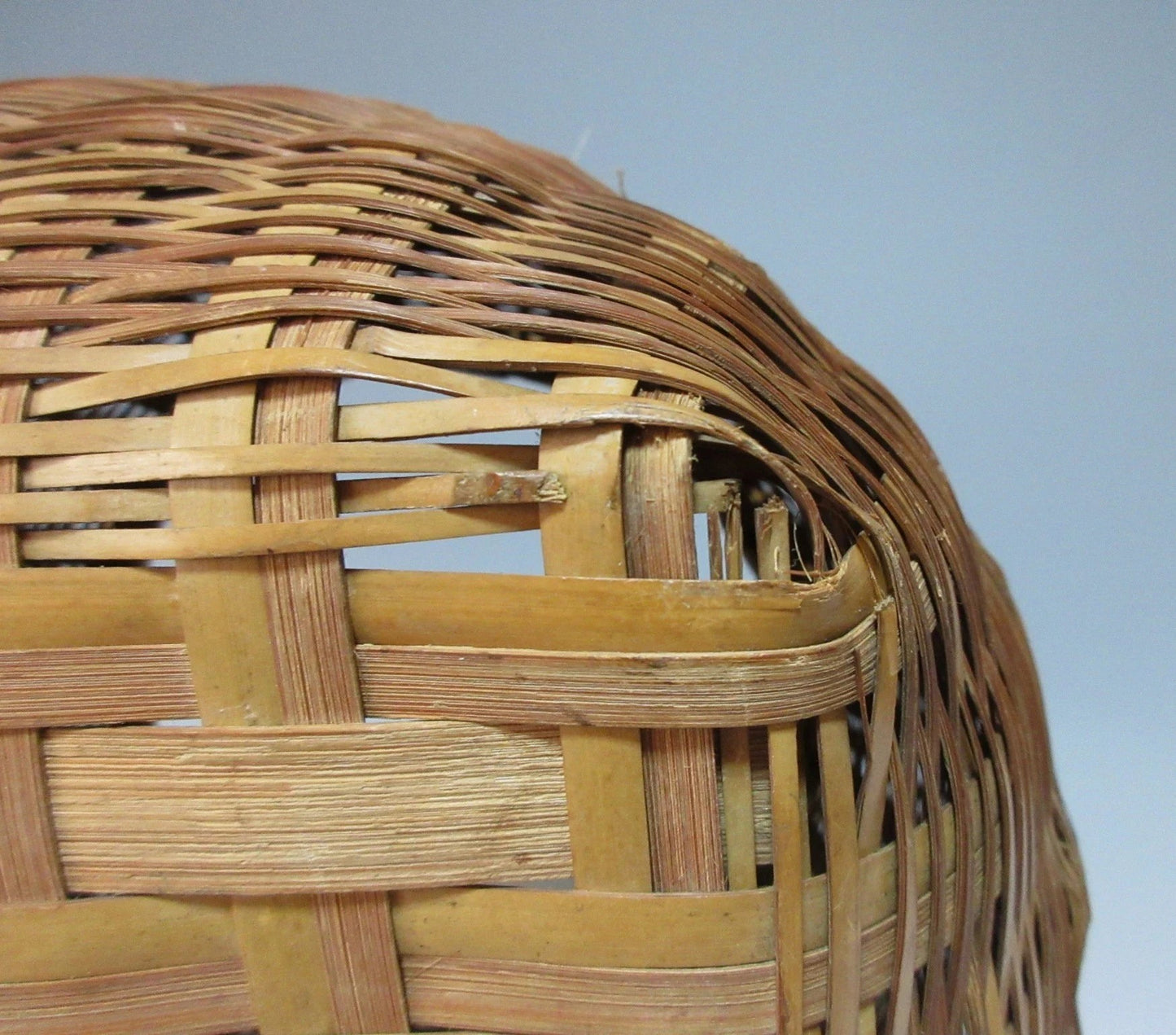 Barrel Shaped Bamboo Basket