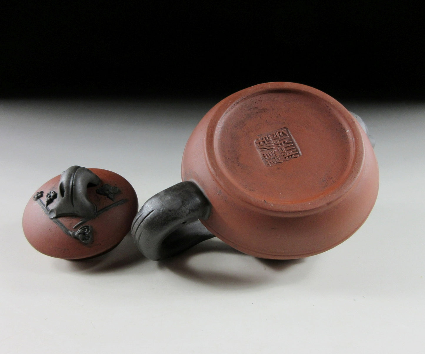 Yixing Style Teapot with Ume Blossoms