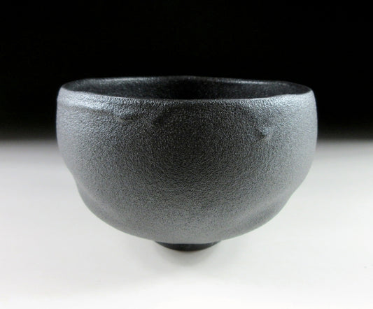 Samukawa Hachiro Nachiguro Glaze Kishu-ware Chawan
