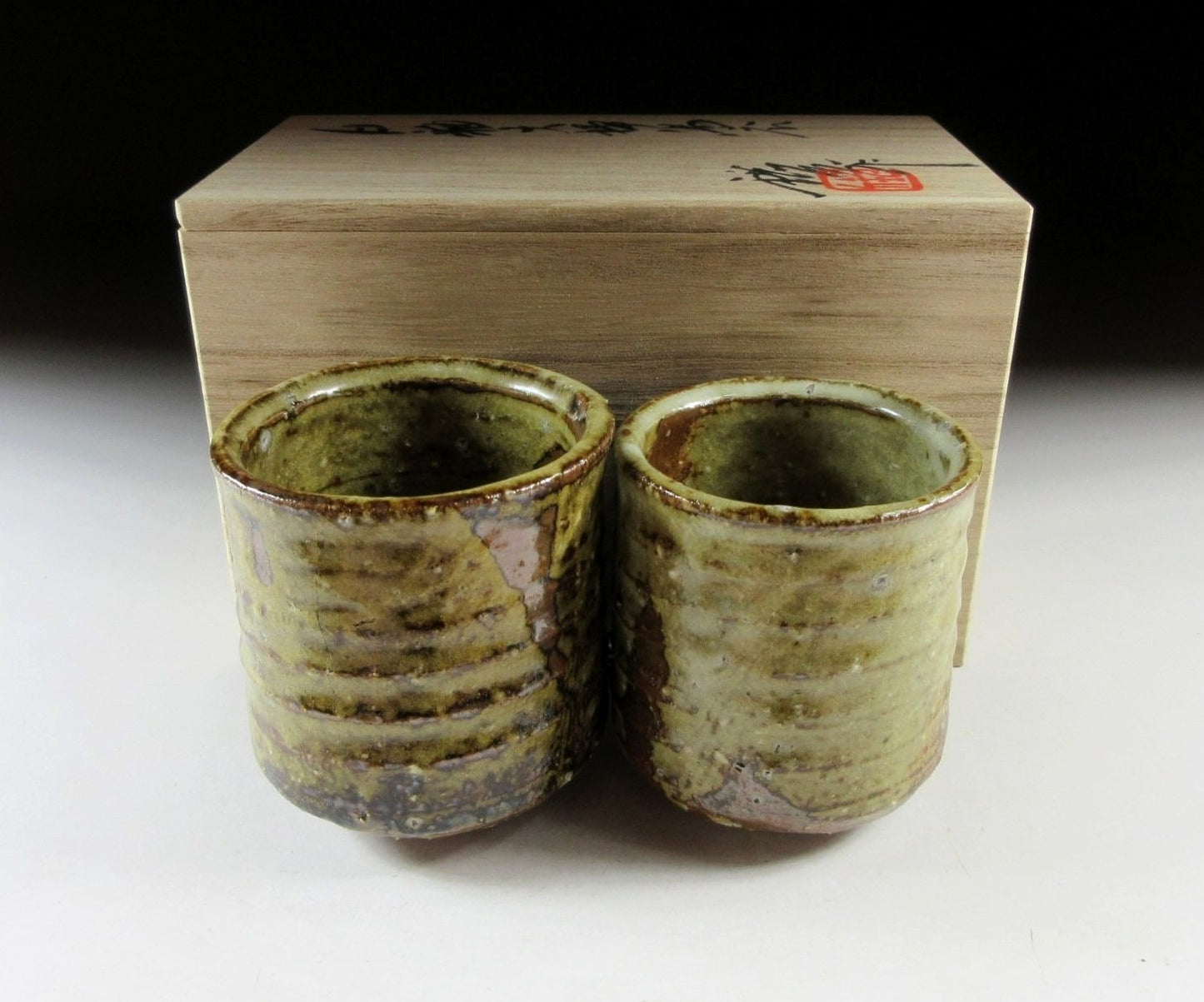 Tanba-ware Yunomi Tea Cups