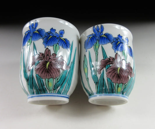Kutani Tougetsu Iris Yunomi