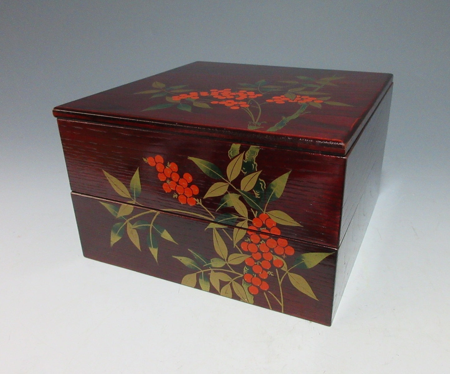 Wooden Nandina Berry Jubako