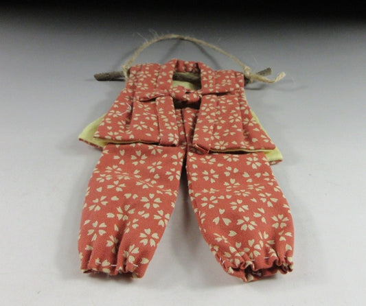 Small Sakura Patterned Monpe and Noragi Ornament