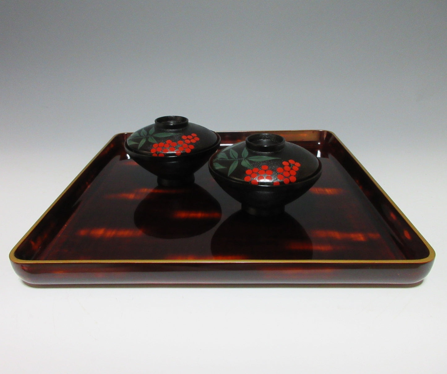 Akebono-nuri Lacquerware Tray