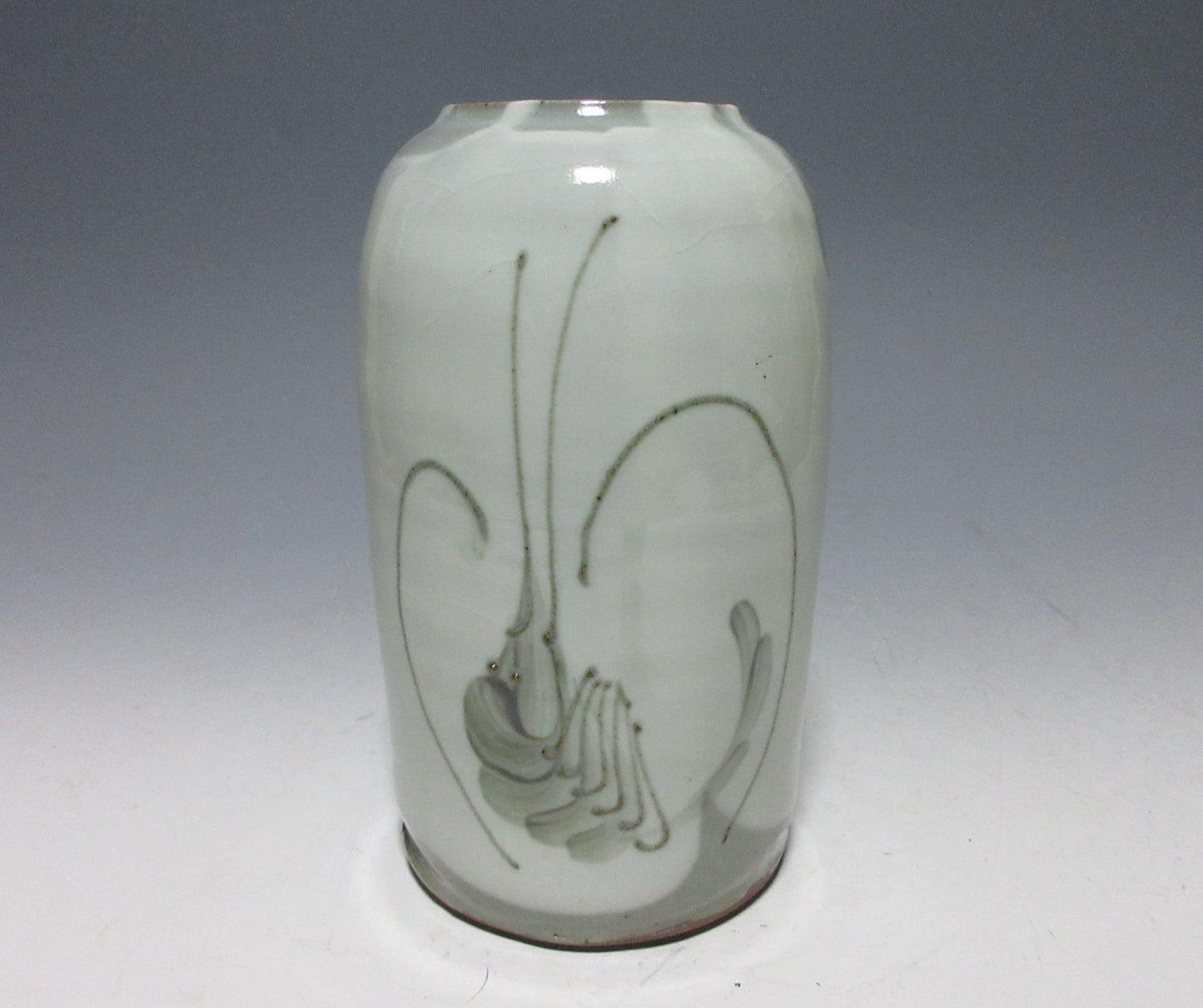 Ogami Takumi Celadon Glaze Ise Ebi Vase