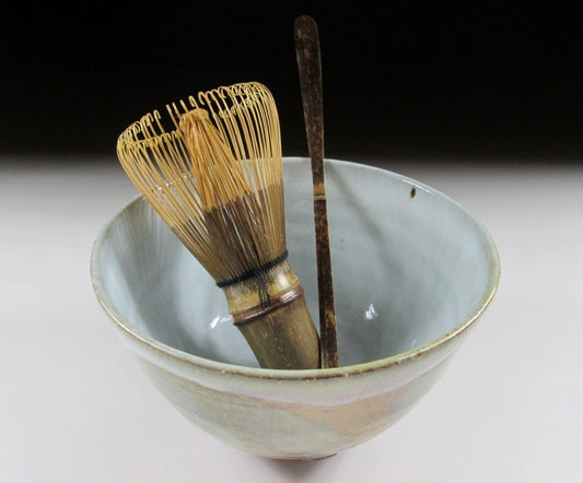 Black Bamboo Chasen and Chashaku Set