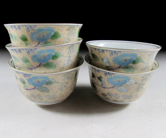 Set of Five Mino-ware Sencha Cups
