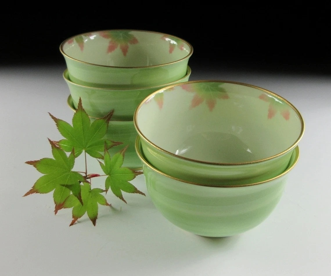 Fukagawa Porcelain Kaede Sencha Tea Cups