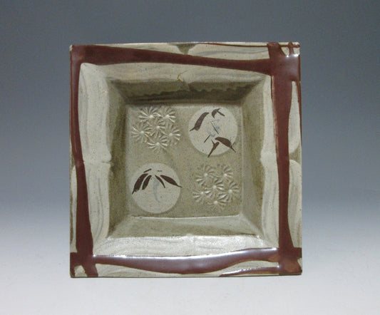Akashi Shosaku Mashiko-ware Plate