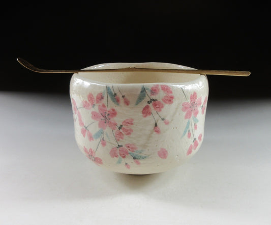 Yoshimura Rakunyu Weeping Sakura Chawan