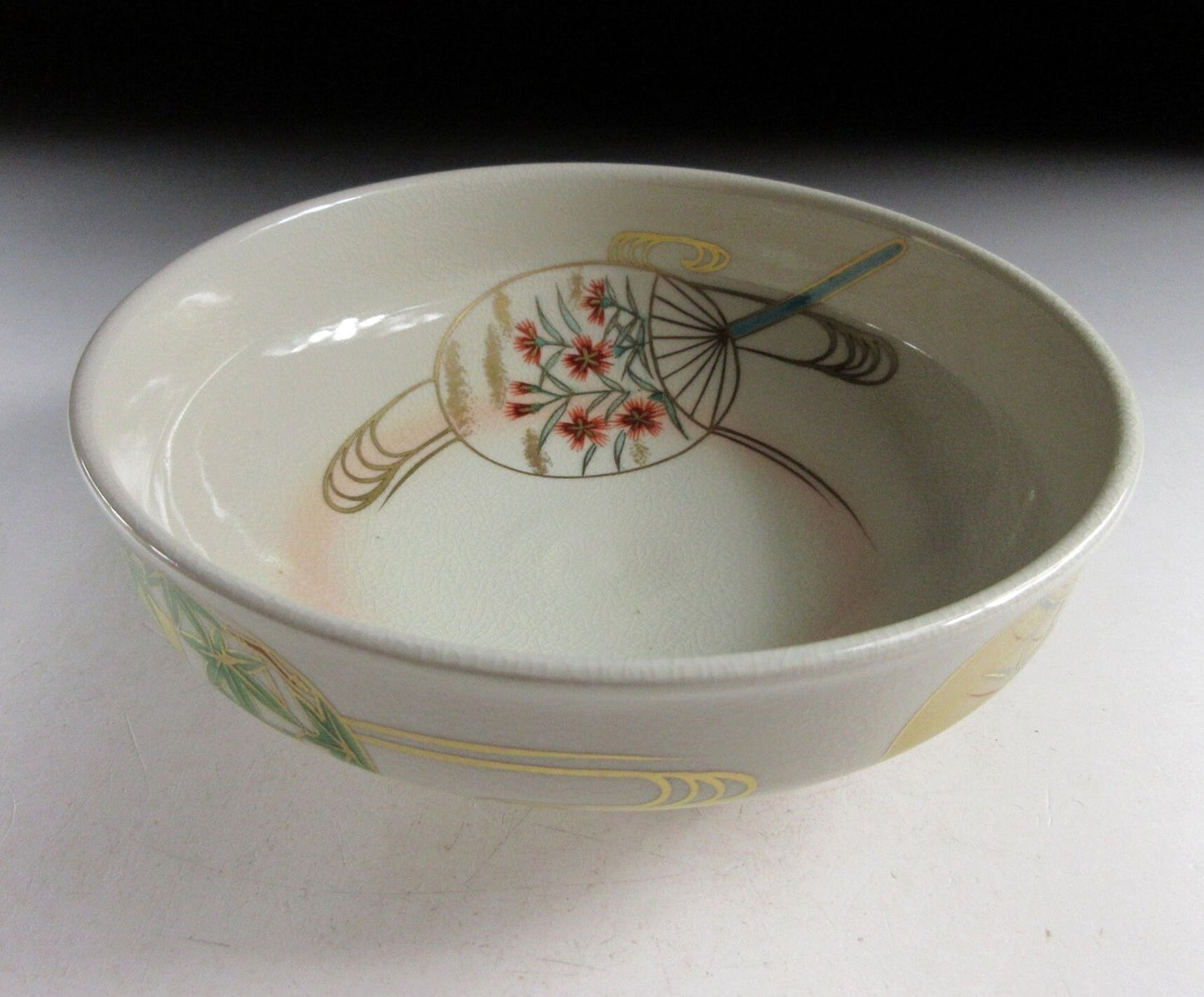 Hashimoto Shiun Uchiwa Fan Chawan