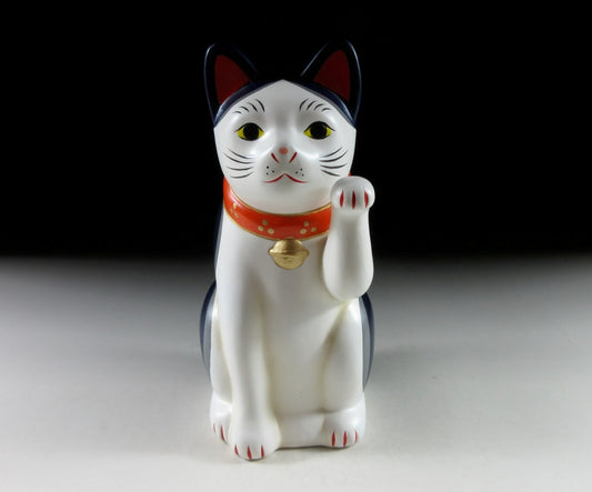 Blue and White  Chugai Toen Maneki Neko