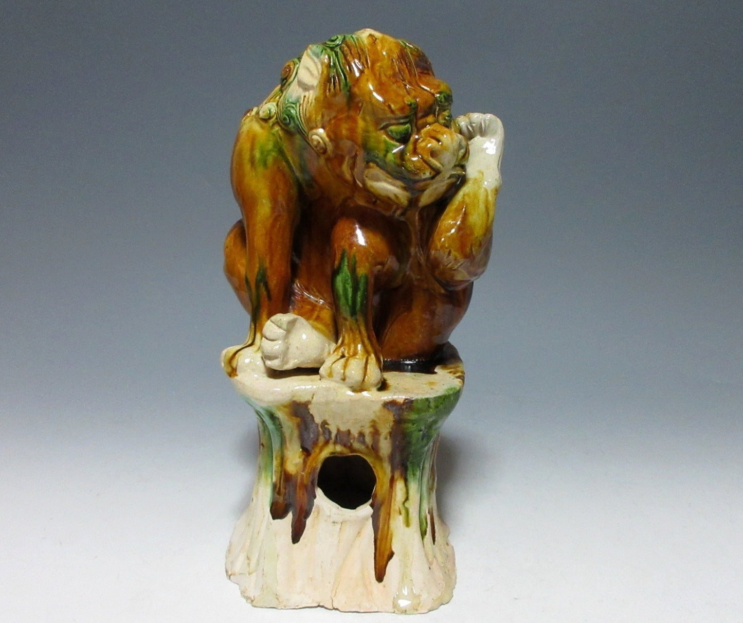 Chinese Tang Sancai Glaze Lion Ornament