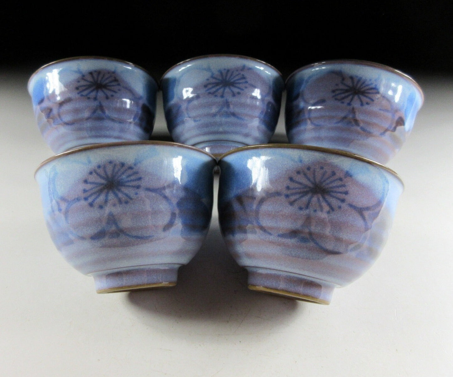 Hagi-ware Ume Sencha Teacups