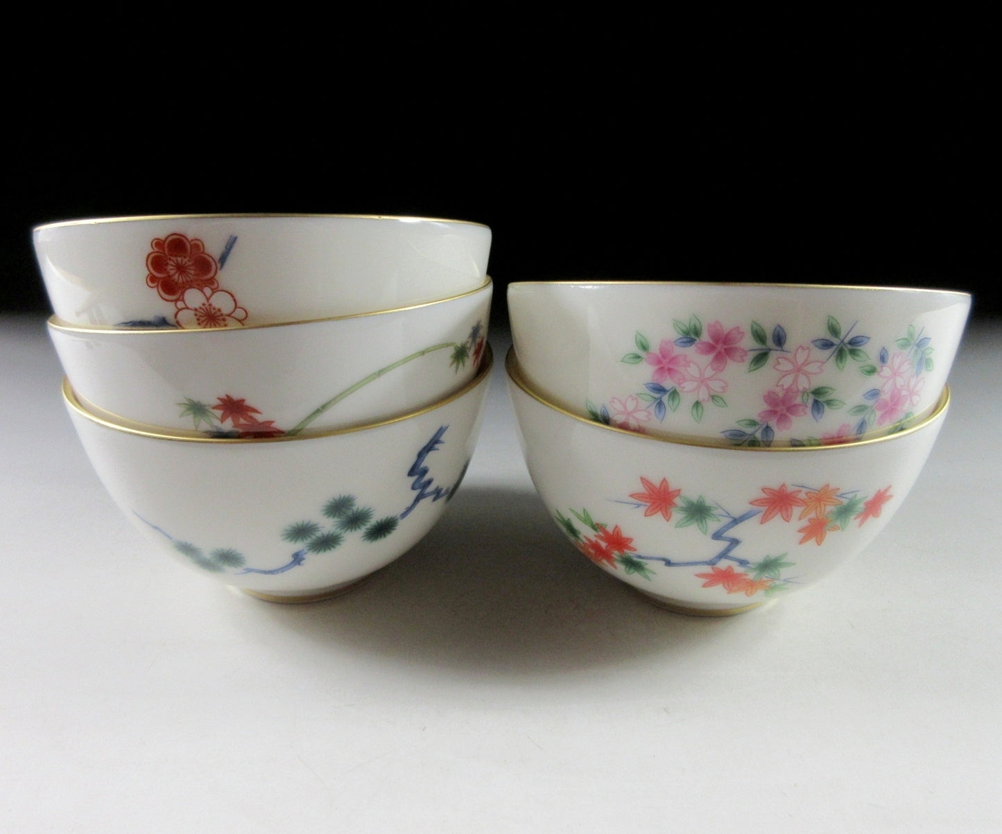 Set of Five Koransha Tea Cups