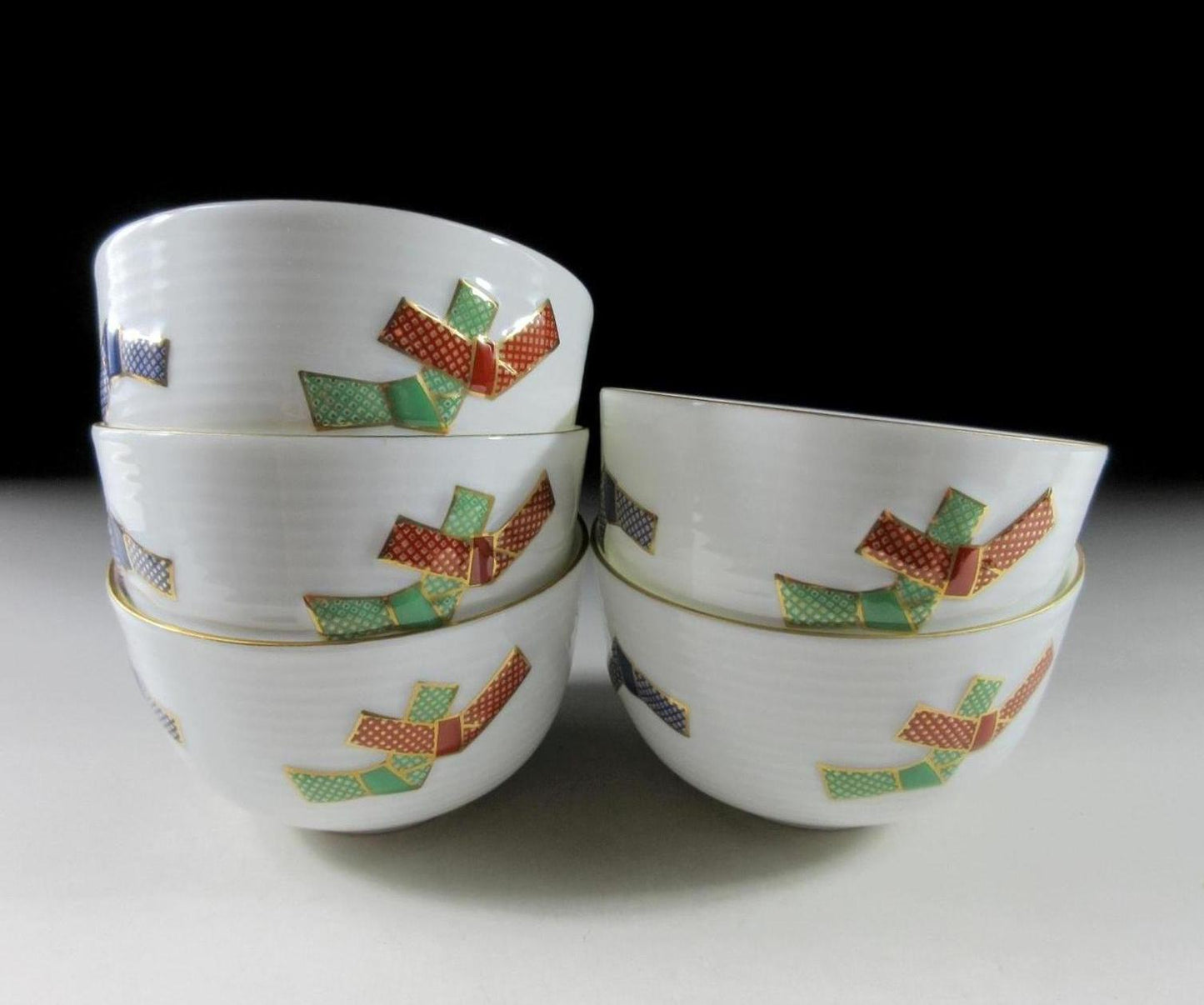 Tachikichi 'Ninsei Knot' Tea Cups