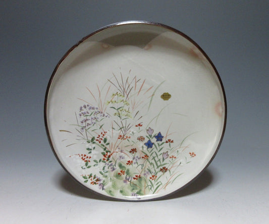 Mori Shunzan III Seven Flowers of Autumn Plate