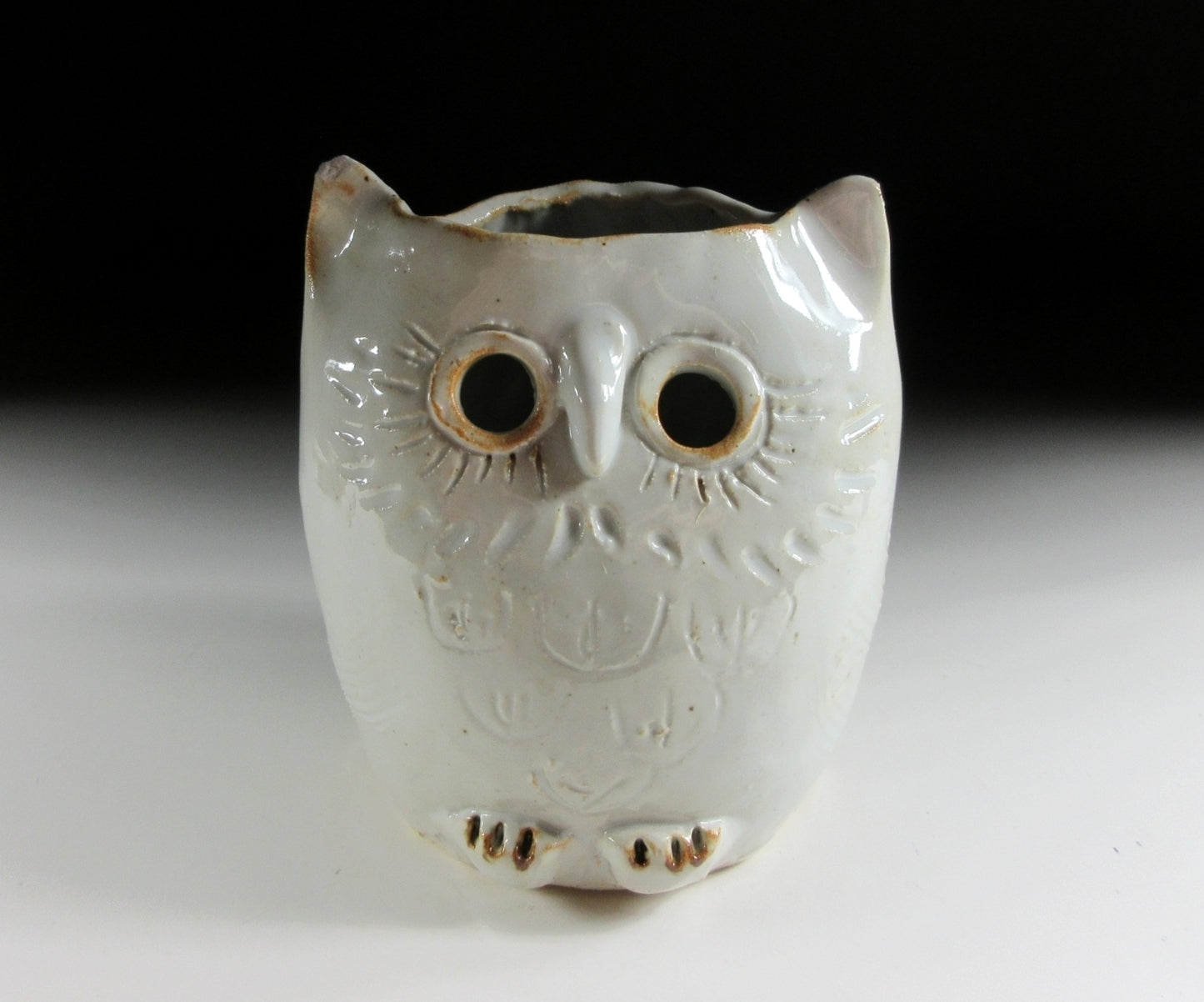 Mashiko Owl Tea Light/Candle Holder #2
