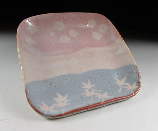 Andou Hidetake Shino Tea Plate #3