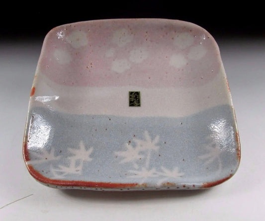 Andou Hidetake Shino Tea Plate