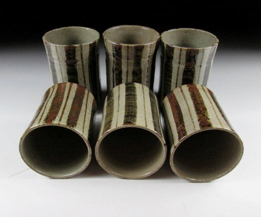 Nakazato Taroemon XIII Striped Yunomi Set