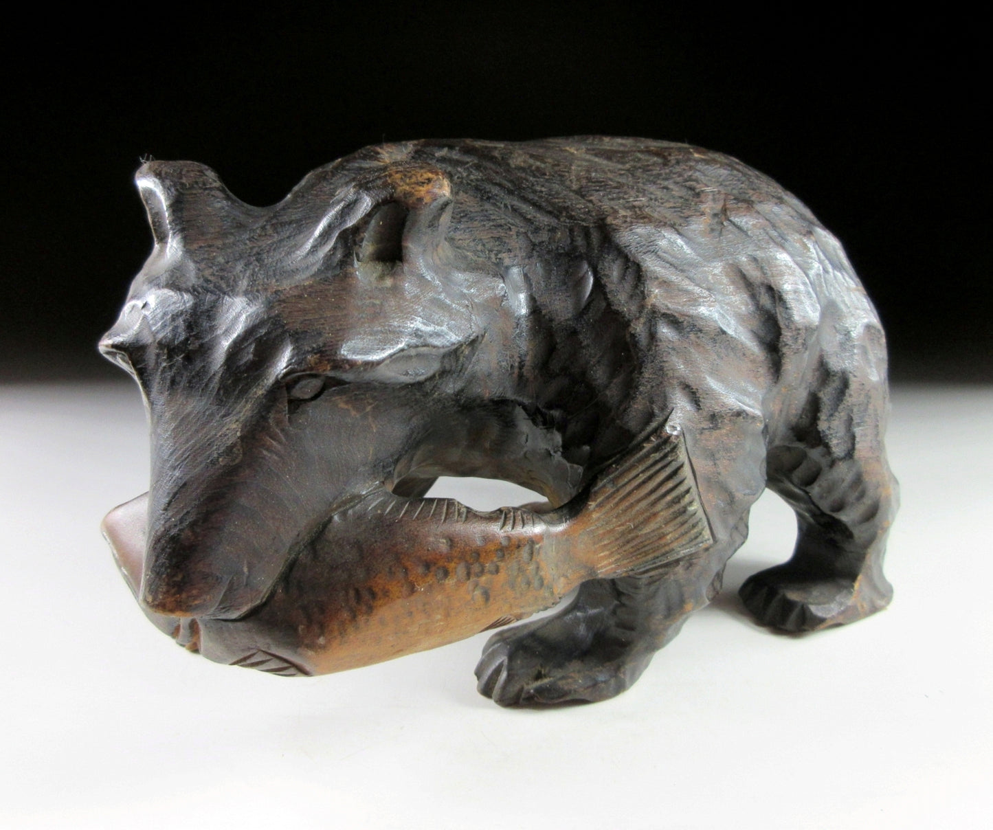 Vintage Ainu Higuma Wood Carving