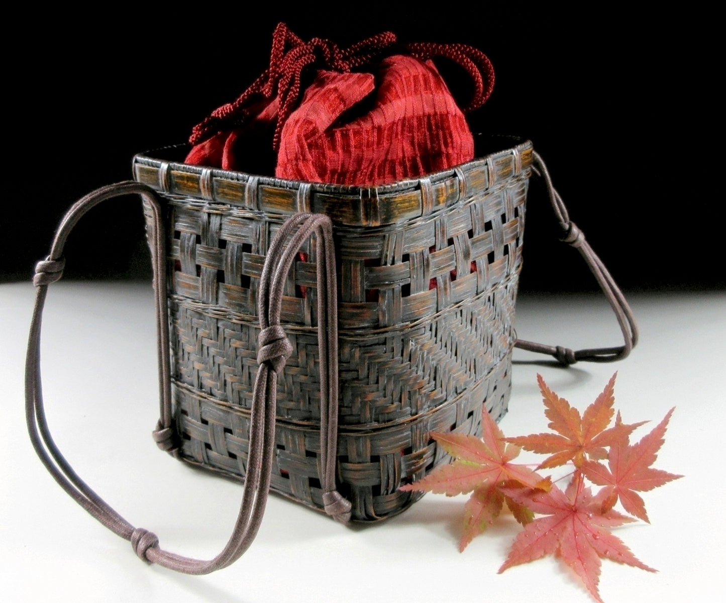 Vintage Bamboo Basket Accessory