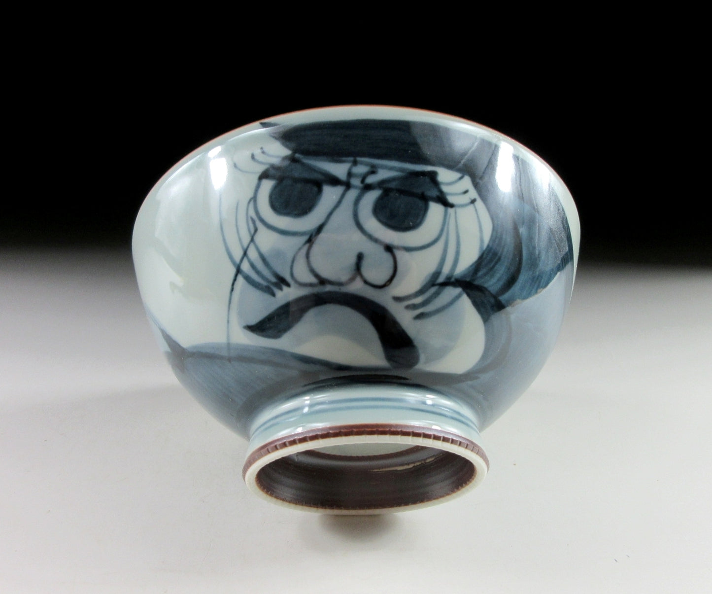 Arita-ware Daruma Yunomi and Rice Bowl