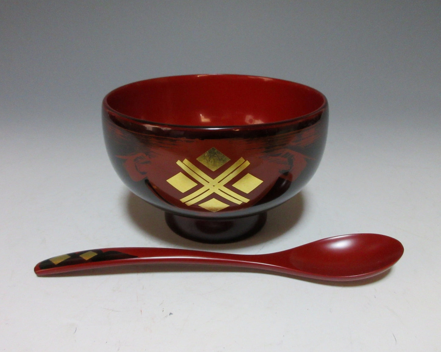 Hidehira-nuri Lacquerware Bowl with Spoon