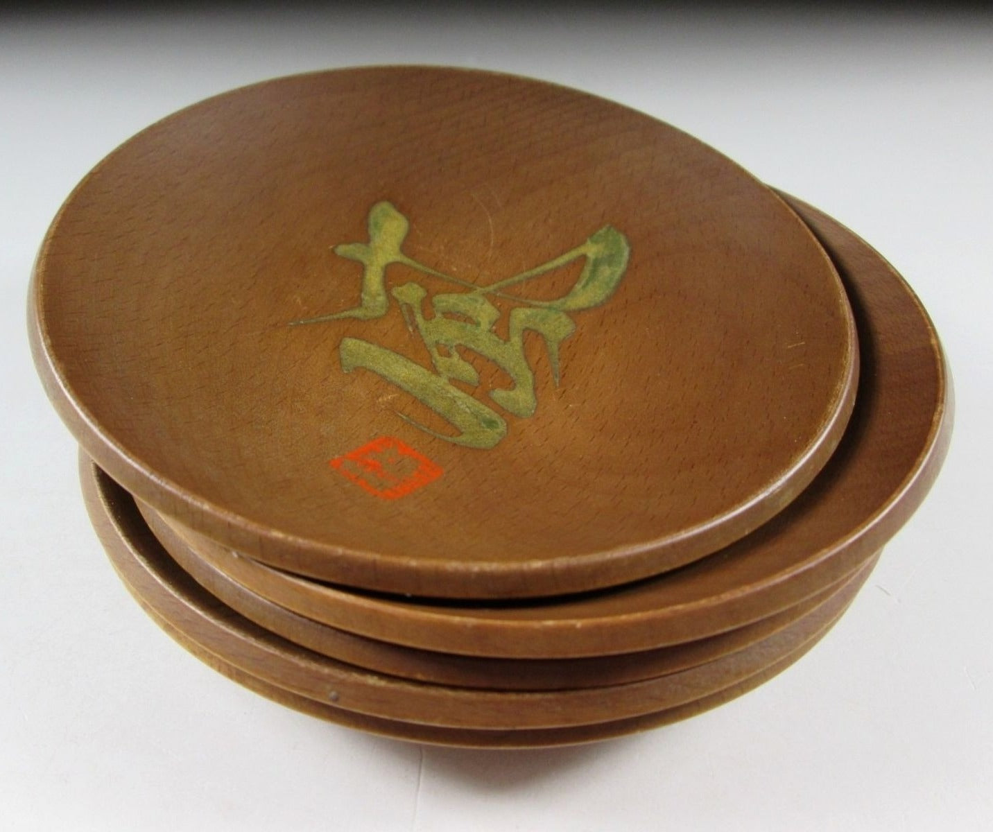 Set of Five Hida Lacquerware Chataku