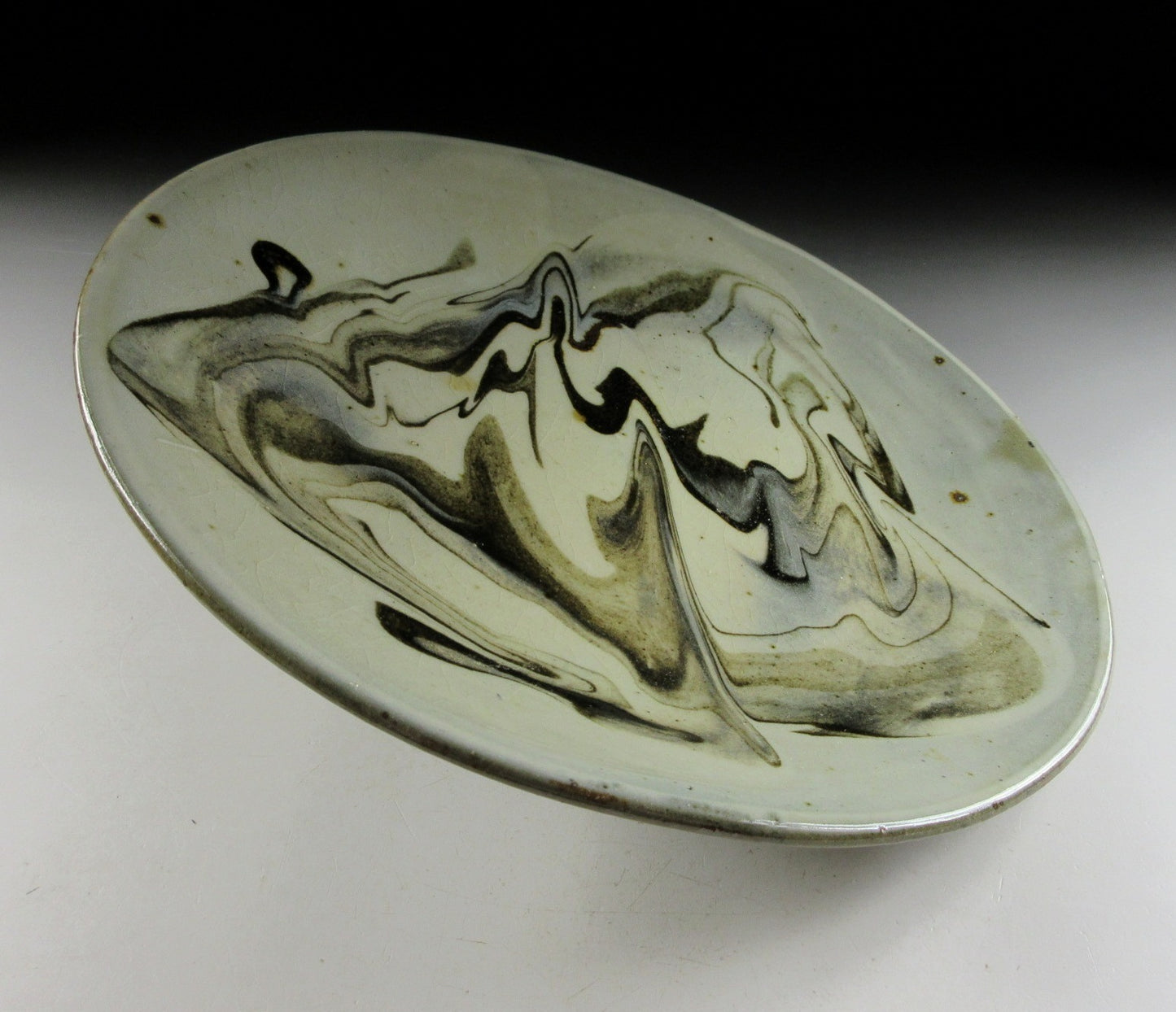 Ichino Hiroyuki Sumi Ink Tanba-ware Plate
