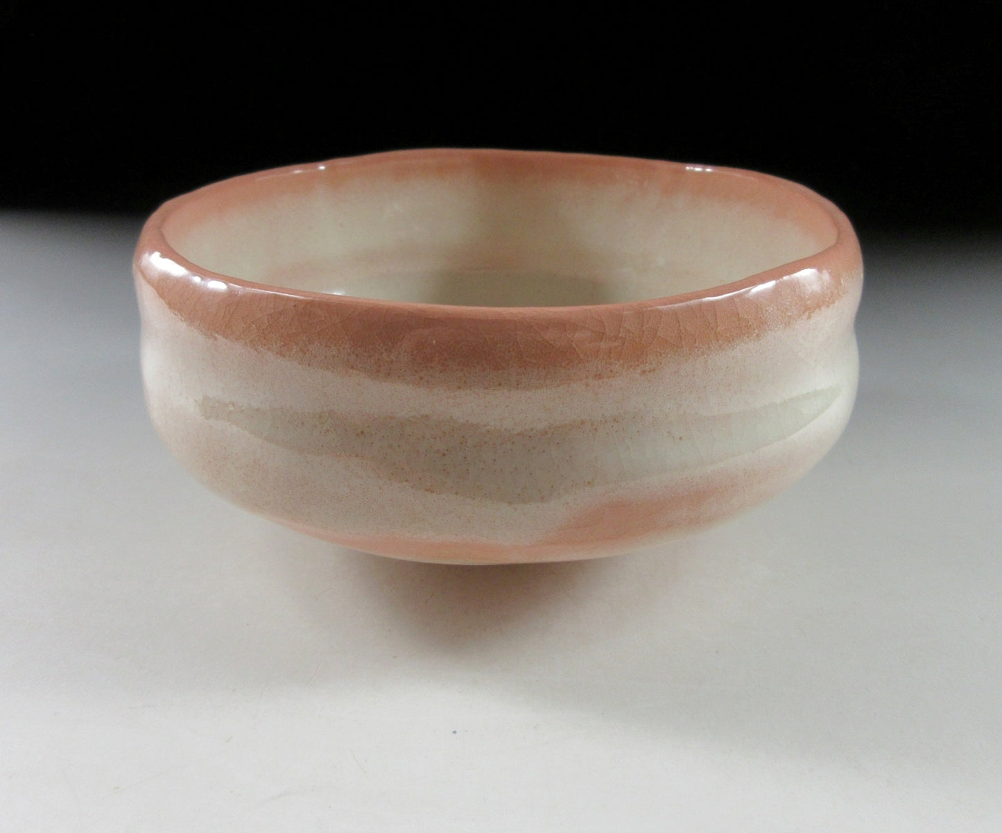 Awa-Beni Hira Raku Chawan