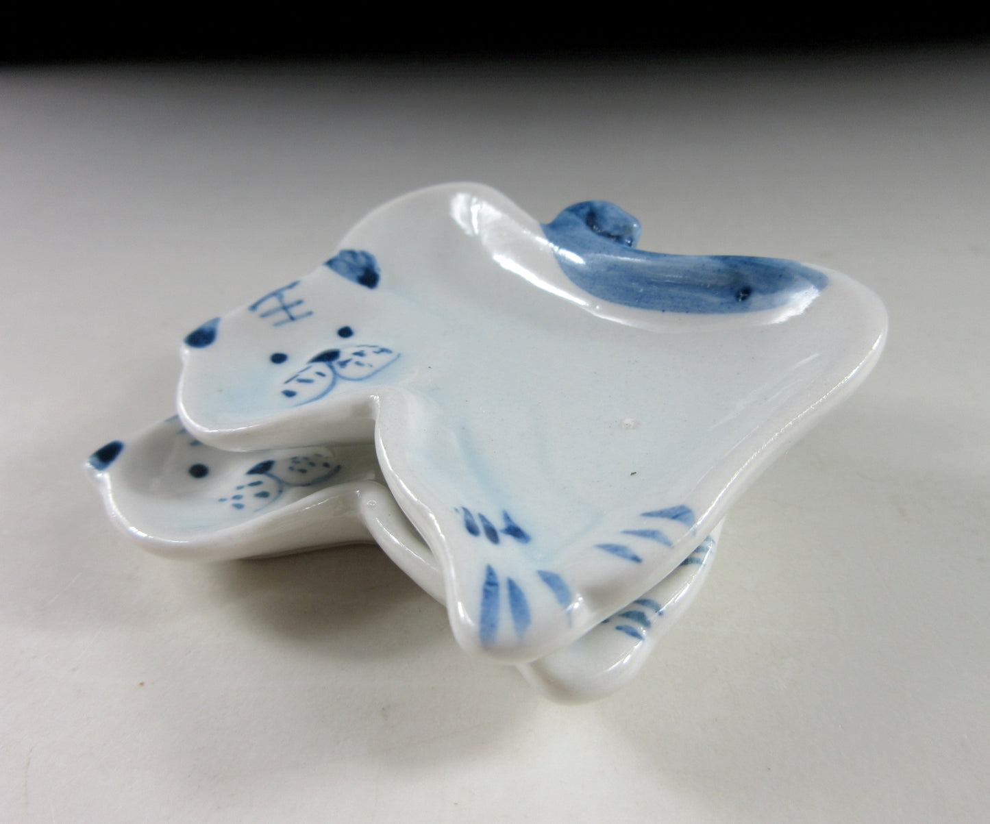 Pair of Tiger Sauce Plates
