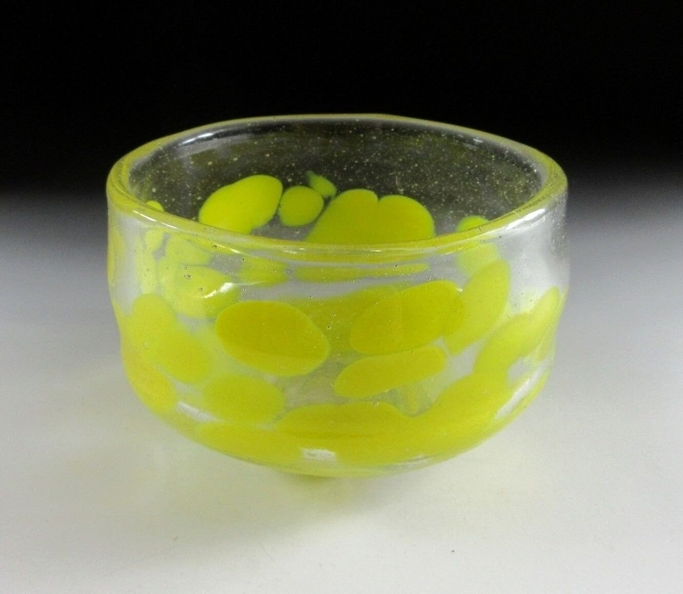 Yellow Glass Chawan Tea Bowl
