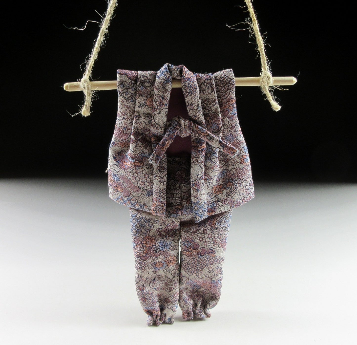 Small Kimono Patterned Monpe and Noragi Ornament