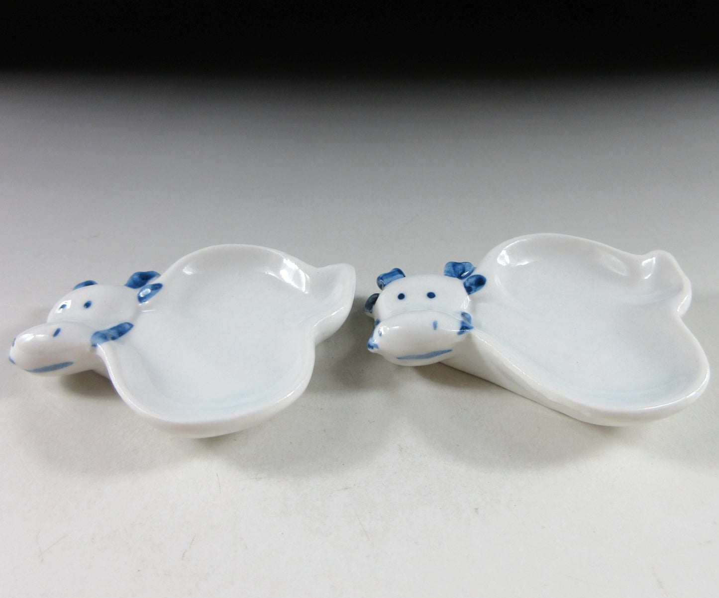 Pair of Dragon Sauce Plates