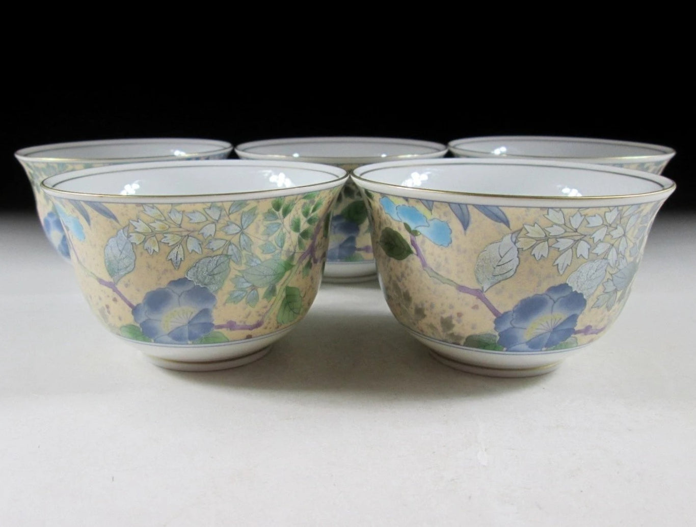 Set of Five Mino-ware Sencha Cups