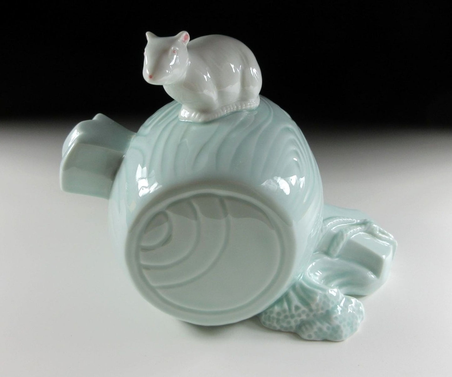 Celadon Glaze Year of the Rat Okimono
