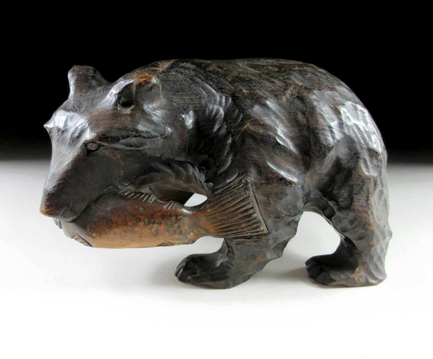 Vintage Ainu Higuma Wood Carving