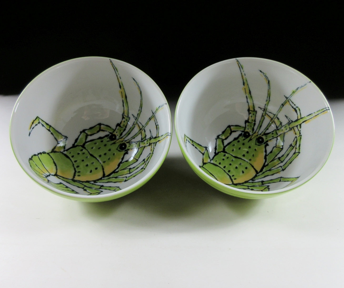 Pair of Seido Gama Spiny Lobster Bowls