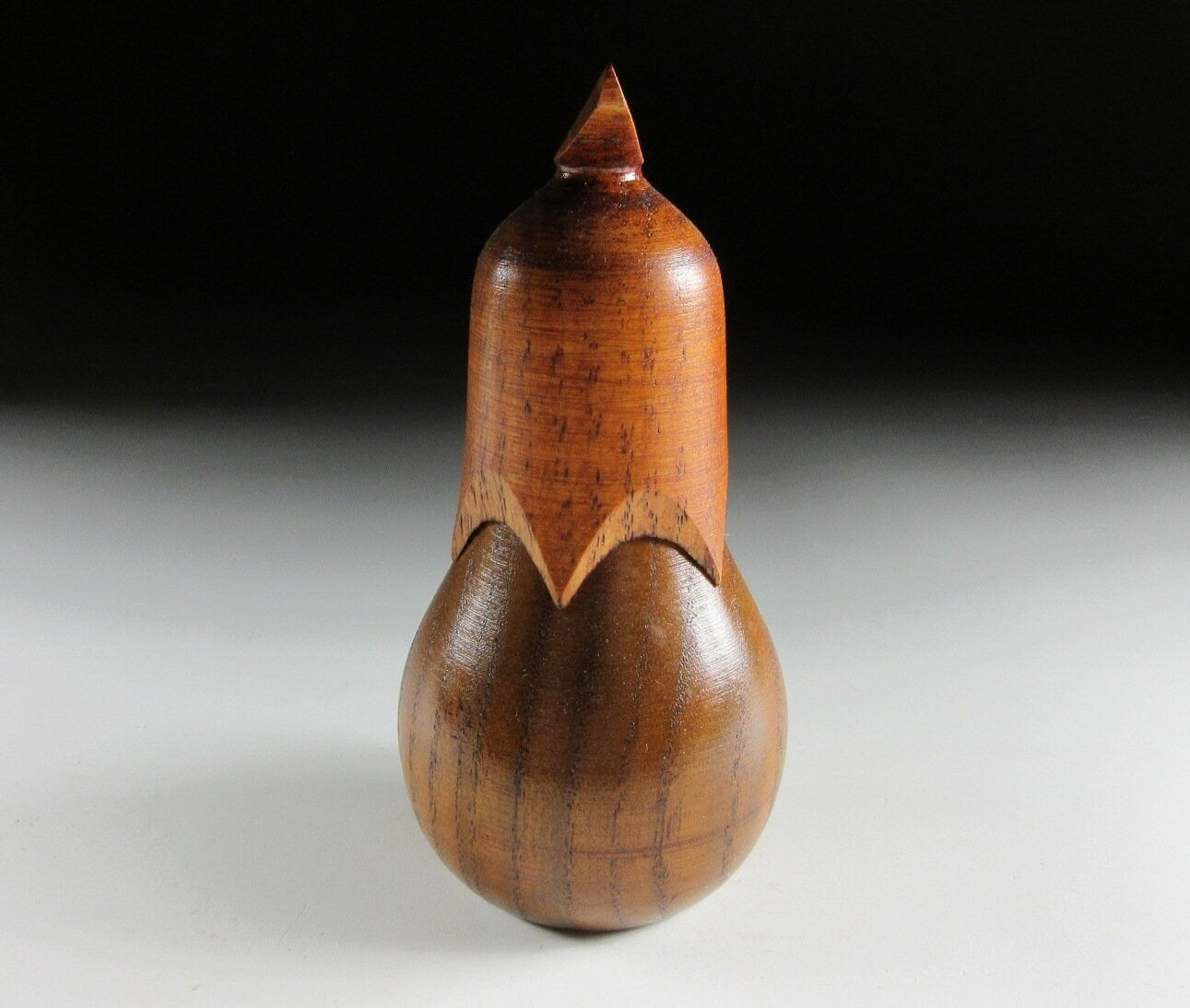 Wooden Eggplant Toothpick Holder