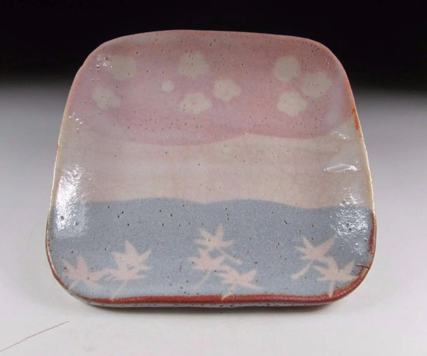 Andou Hidetake Shino Tea Plate #3