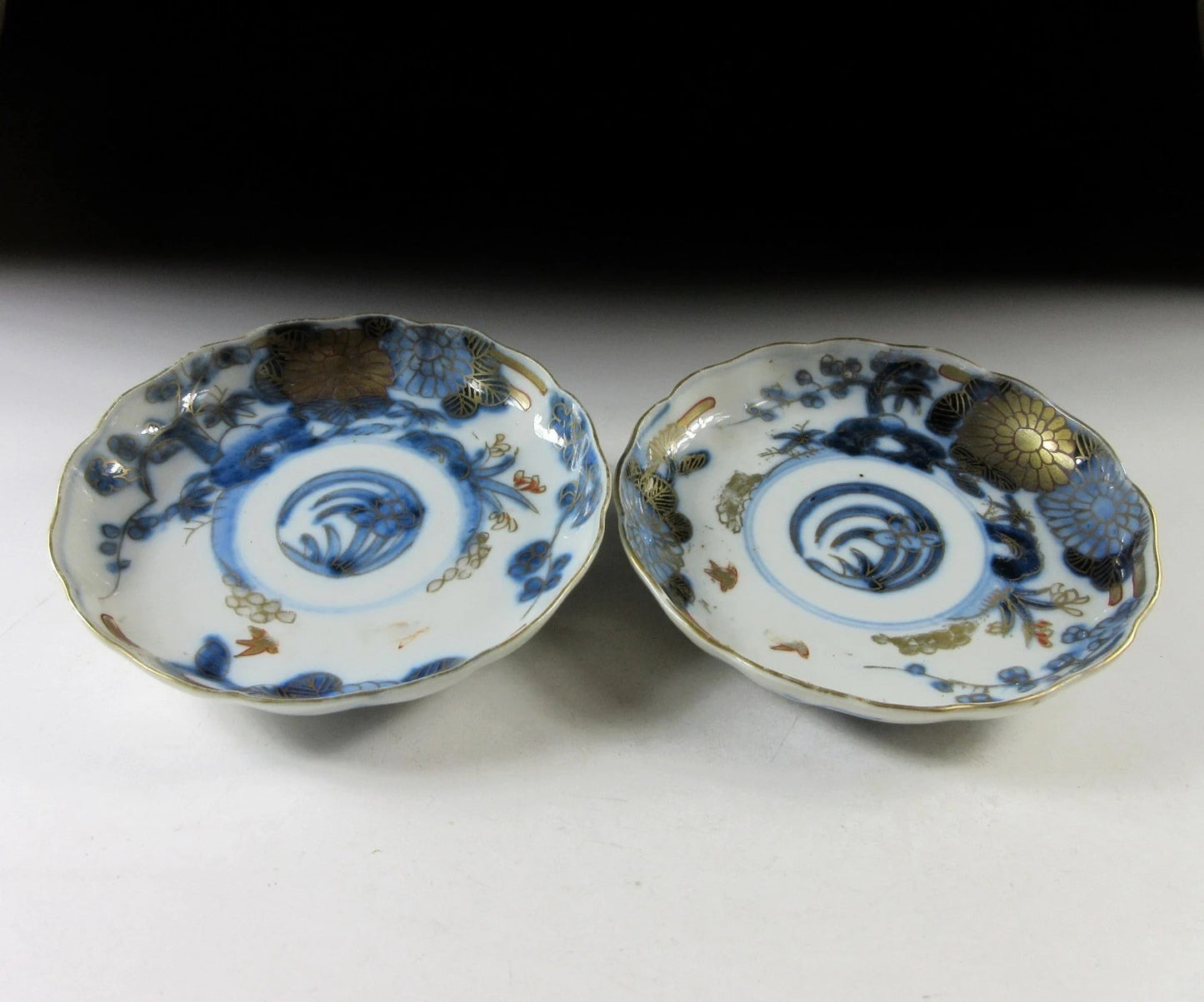 Pair of Antique Mamezara Plates