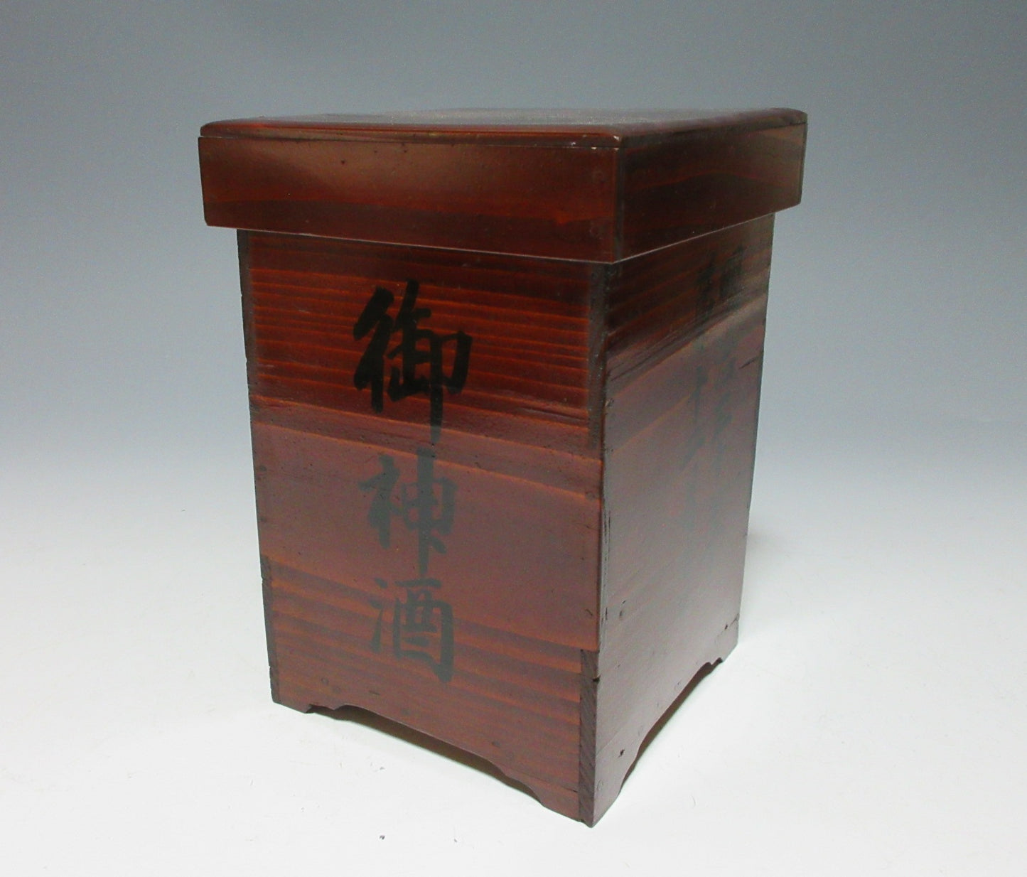 Antique Meiji Period 'Omiki Choshi Ire' Lacquer Box