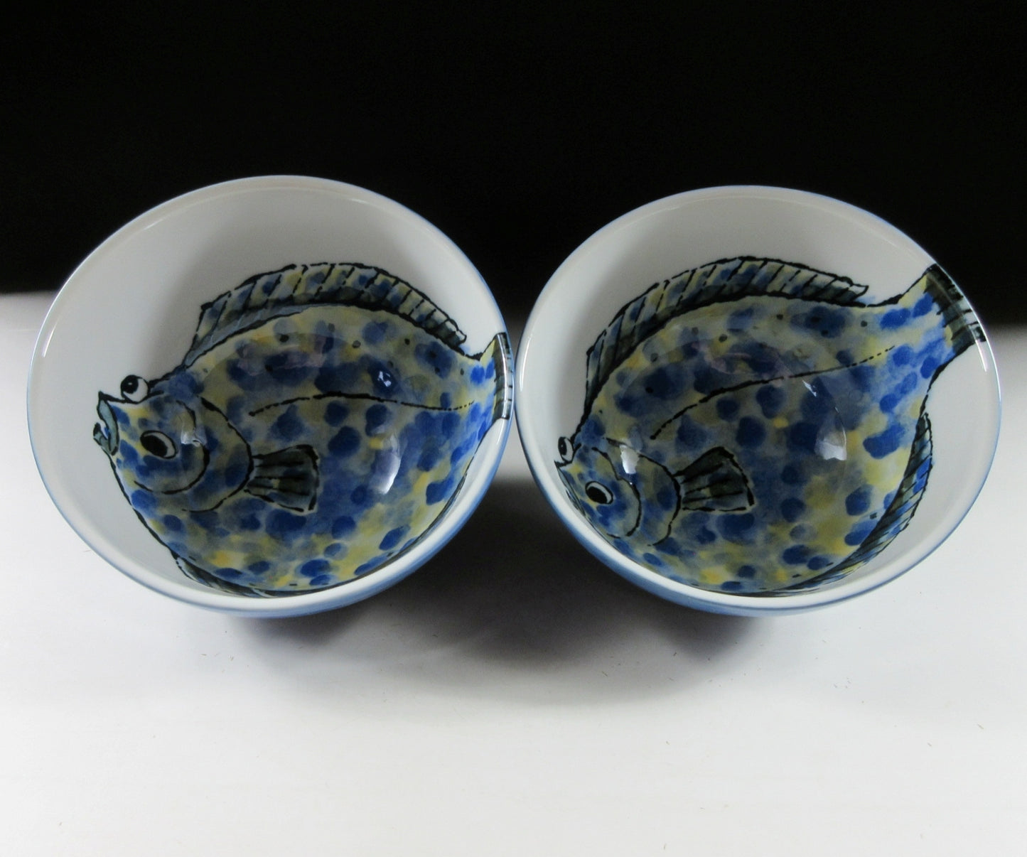 Pair of Seido Gama Flounder Bowls