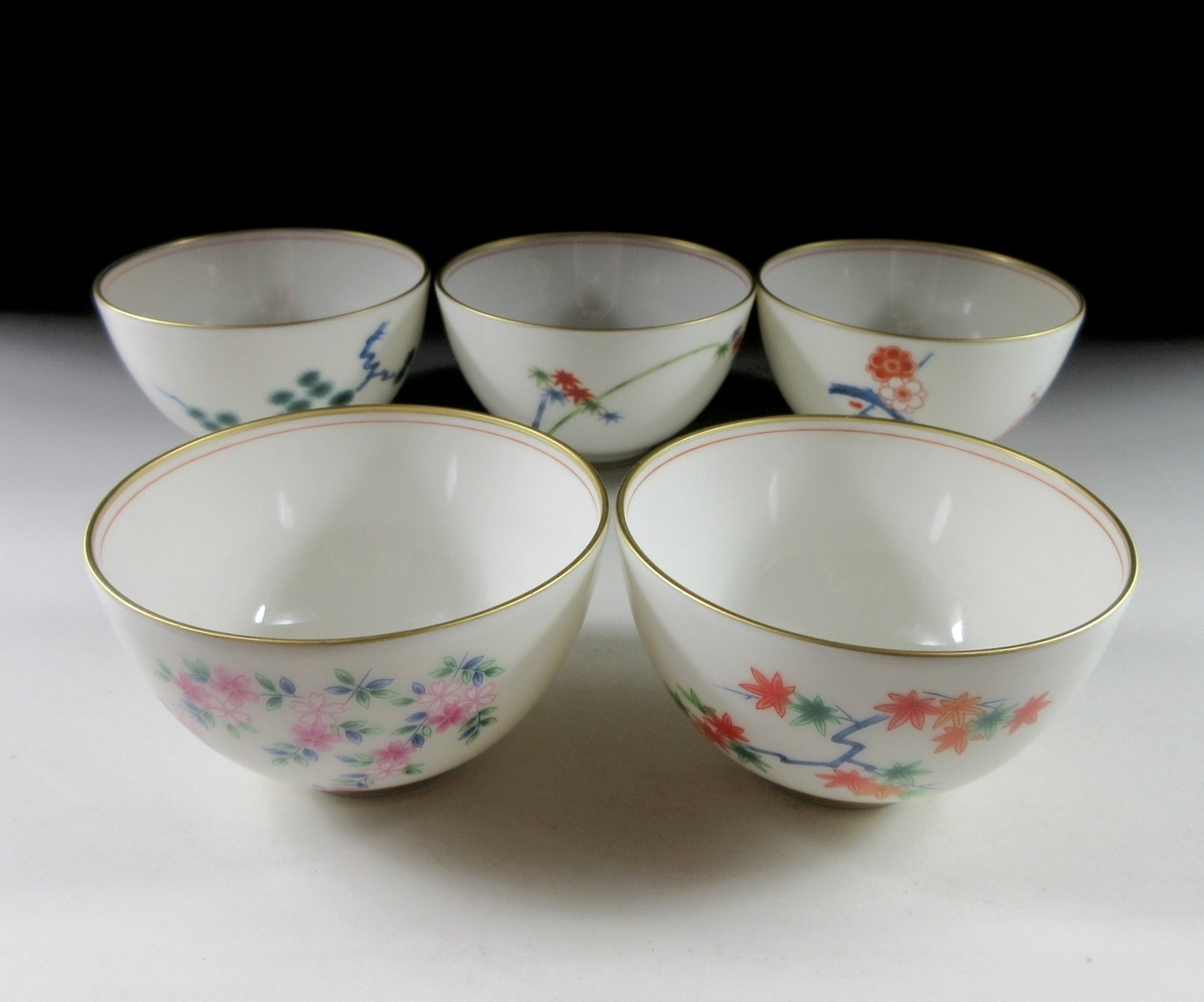 Set of Five Koransha Tea Cups