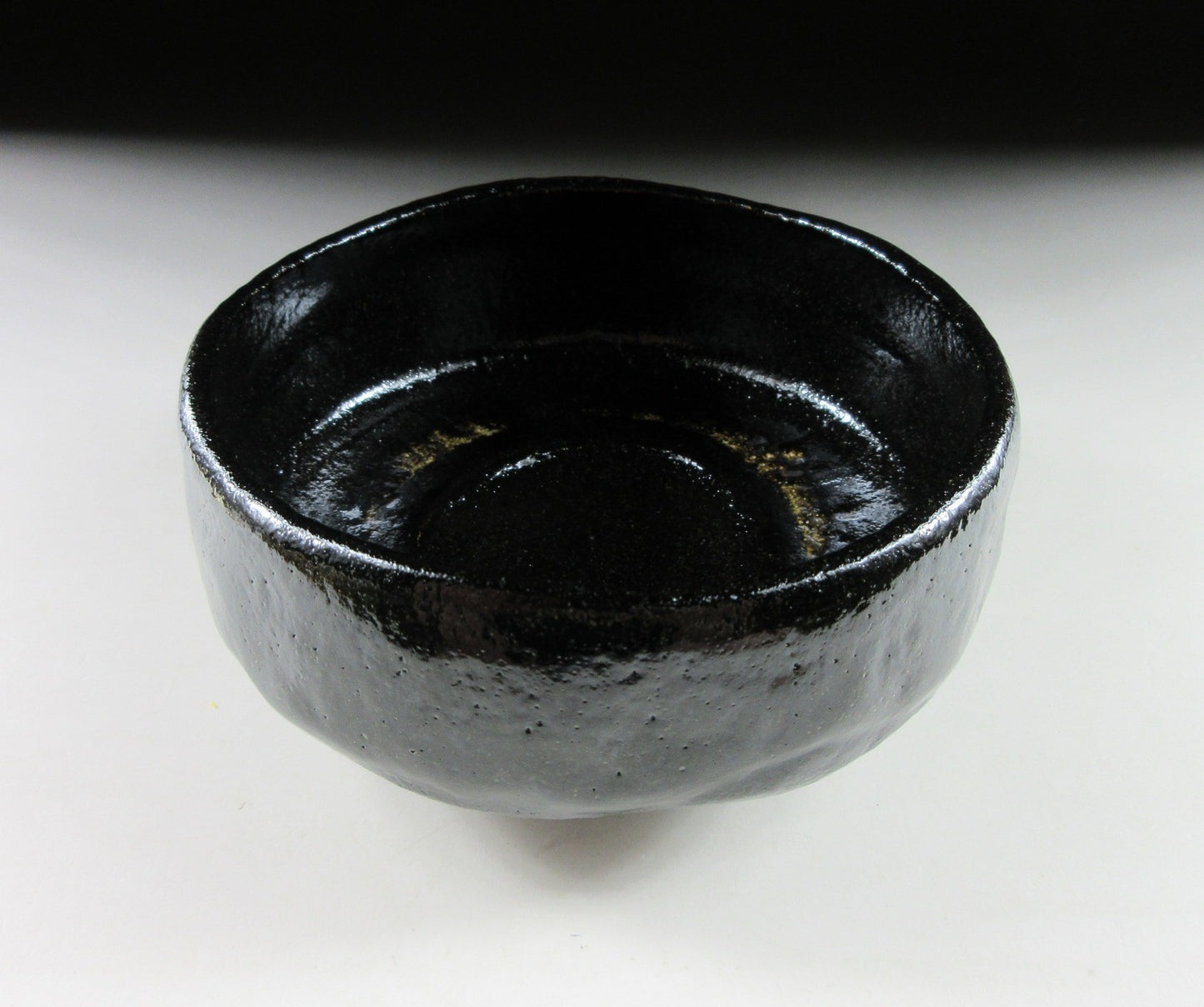 Sasaki Shoraku Black Raku Hira Chawan