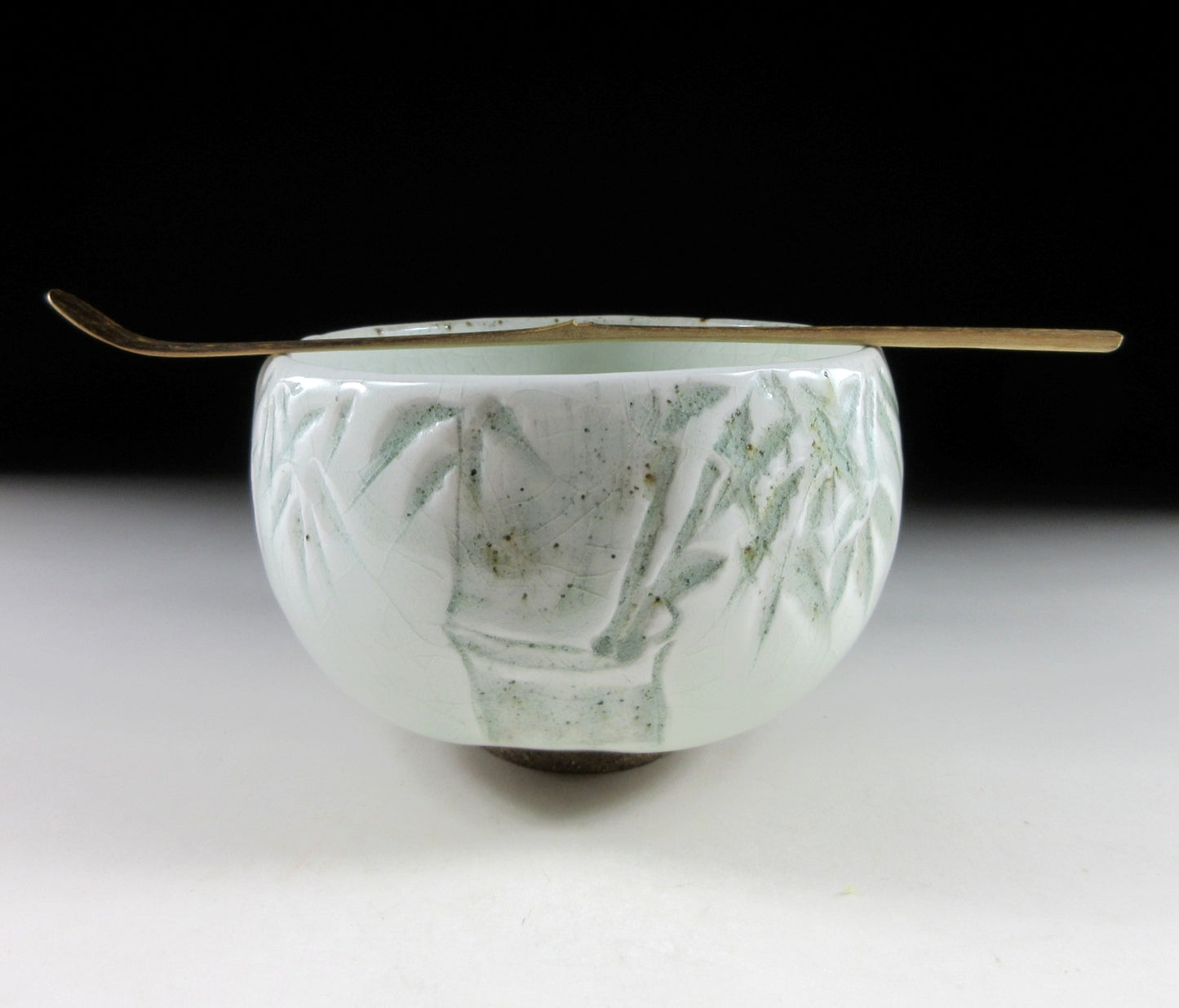 Mashiko-ware Chawan with Celadon Glaze