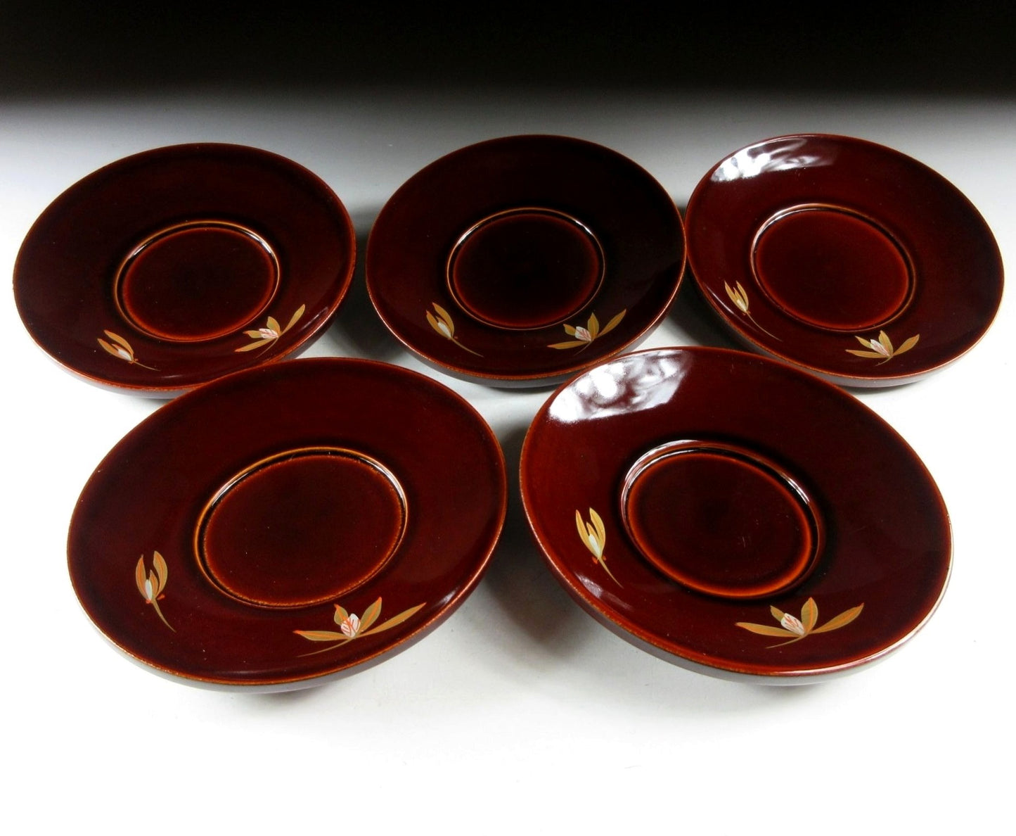 Set of Five Yamanaka-nuri Chataku